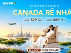 Thời điểm mua vé máy bay đi Canada rẻ nhất