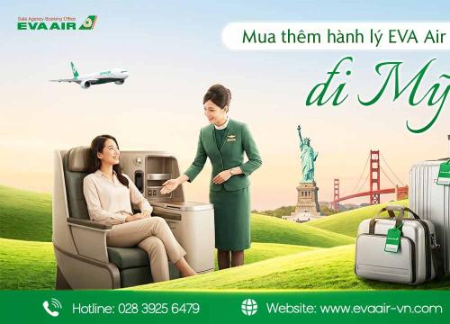 Mua Thêm Hành Lý EVA Air Đi Mỹ