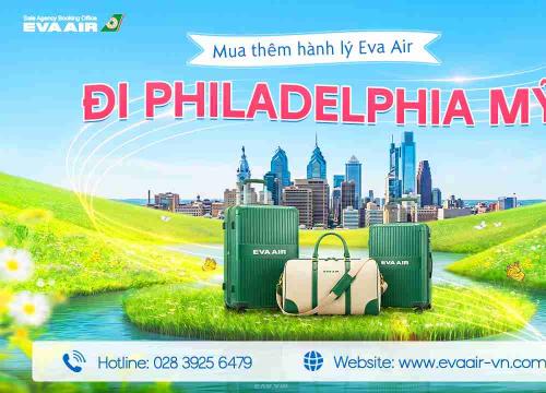 Mua thêm hành lý EVA Air đi Philadelphia - Mỹ