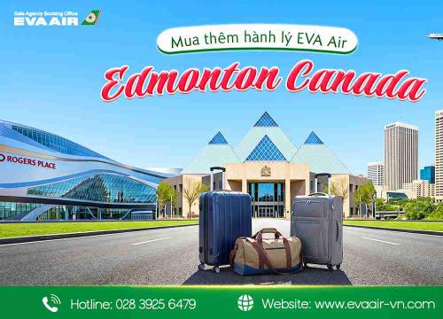 Mua thêm hành lý EVA Air đi Edmonton - Canada