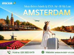 Mua Thêm Hành Lý EVA Air Đi Amsterdam - Hà Lan