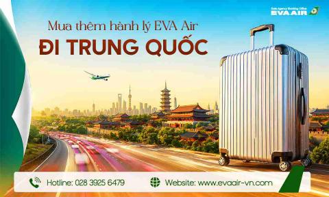Mua Thêm Hành Lý EVA Air Đi Trung Quốc