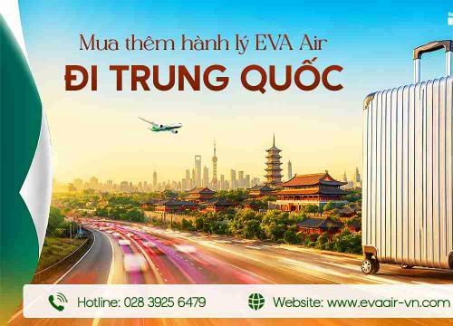 Mua Thêm Hành Lý EVA Air Đi Trung Quốc