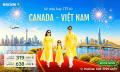 Vé máy bay từ Canada về Việt Nam dịp Tết 2027