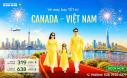Vé máy bay từ Canada về Việt Nam dịp Tết 2027