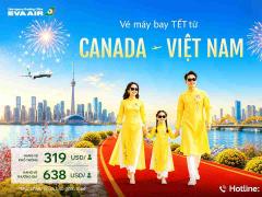 Vé máy bay từ Canada về Việt Nam dịp Tết 2027