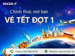 EVA Air Mở Bán Vé Máy Bay Tết Đợt 1 - Ưu đãi sập sàn