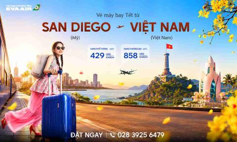 Vé Máy Bay Tết Từ San Diego Về Việt Nam Giá Rẻ