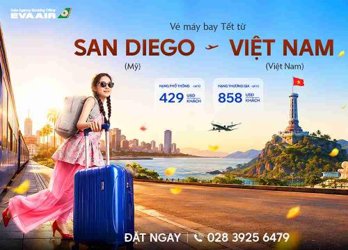 Vé Máy Bay Tết Từ San Diego Về Việt Nam Giá Rẻ