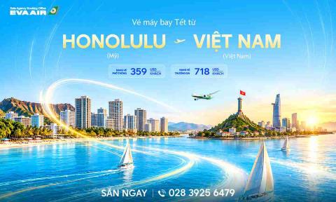 Vé Máy Bay Tết Từ Honolulu Về Việt Nam Giá Rẻ