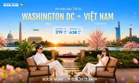 Vé Máy Bay Tết Từ Washington DC Về Việt Nam Giá Rẻ