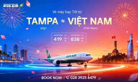 Vé Máy Bay Tết Từ Tampa Về Việt Nam Giá Rẻ