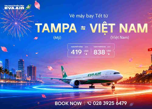 Vé Máy Bay Tết Từ Tampa Về Việt Nam Giá Rẻ