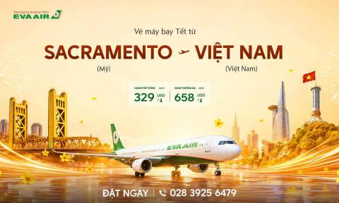 Vé Máy Bay Tết Từ Sacramento Về Việt Nam Giá Rẻ