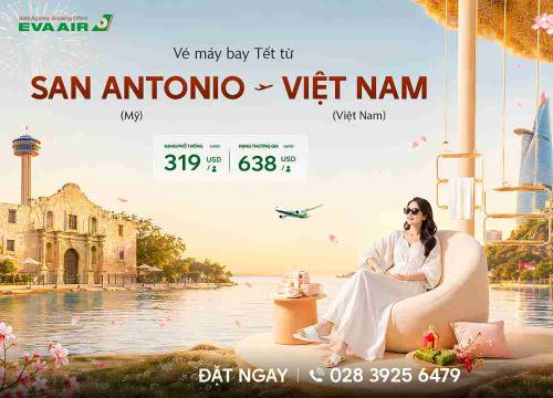 Vé Máy Bay Tết Từ San Antonio Về Việt Nam Giá Rẻ