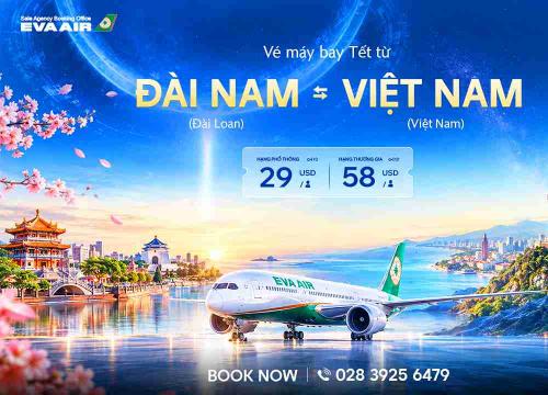 Vé Máy Bay Tết Từ Đài Nam Về Việt Nam Giá Rẻ