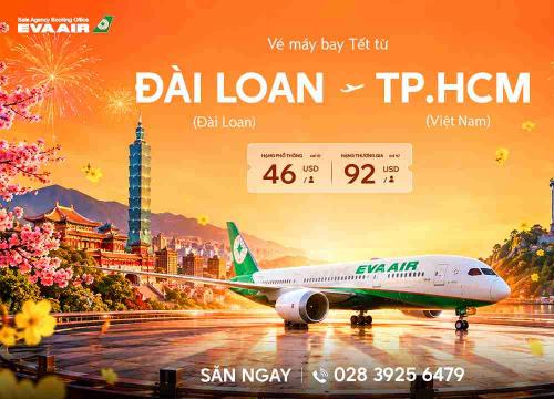 Vé Máy Bay Tết Từ Đài Loan Về TP.HCM Giá Rẻ