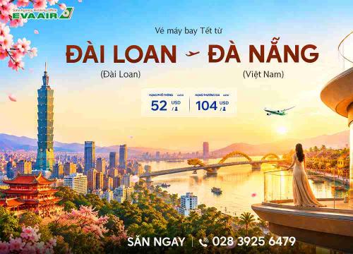 Vé Máy Bay Tết Từ Đài Loan Về Đà Nẵng Giá Rẻ