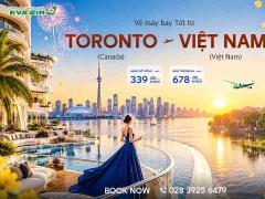 Vé Máy Bay Tết Từ Toronto Về Việt Nam Giá Rẻ