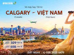 Vé Máy Bay Tết Từ Calgary Về Việt Nam Giá Rẻ