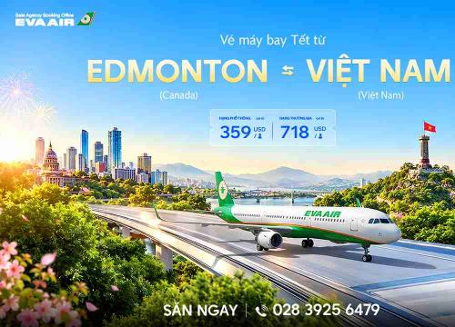 Vé Máy Bay Tết Từ Edmonton Về Việt Nam Giá Rẻ