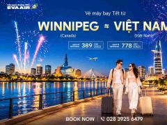 Vé Máy Bay Tết Từ Winnipeg Về Việt Nam Giá Rẻ