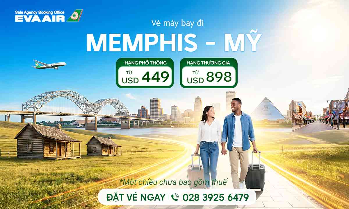 Vé máy bay đi Memphis