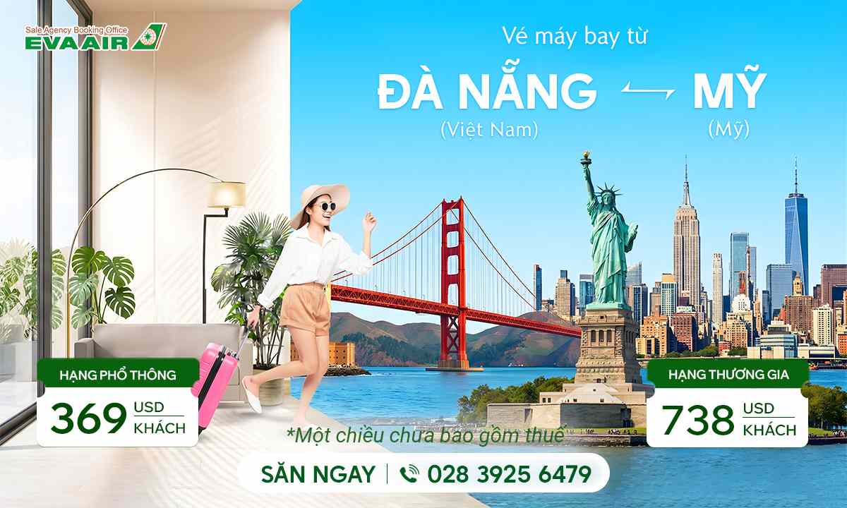 Vé máy bay đi Mỹ từ Đà Nẵng