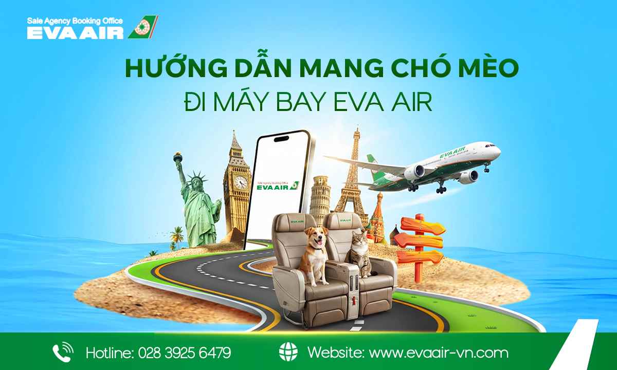 chó mèo đi máy bay eva air, thú cưng đi máy bay eva air, bay cùng thú cưng eva air, động vật cảnh đi máy bay eva air, vật nuôi đi may bay eva air, quy định chó mèo đi máy bay eva air, dịch vụ gửi chó mèo EVA Air