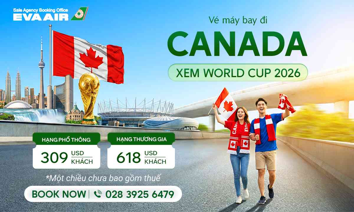vé máy bay đi Canada xem World Cup 2026