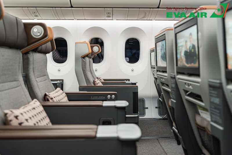 Hạng Phổ Thông Cao Cấp EVA Air, Premium Economy Class EVA Air, Boeing 777-300ER EVA Air, Boeing 787-9 EVA Air, vé hạng phổ thông cao cấp EVA Air