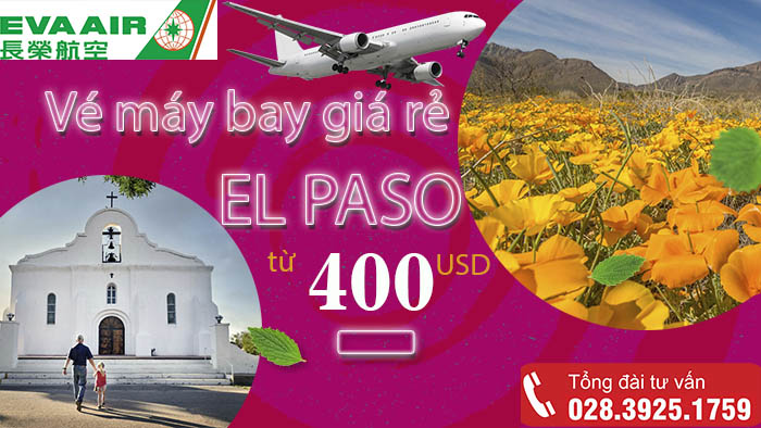 Vé máy bay EVA Air đi El Paso