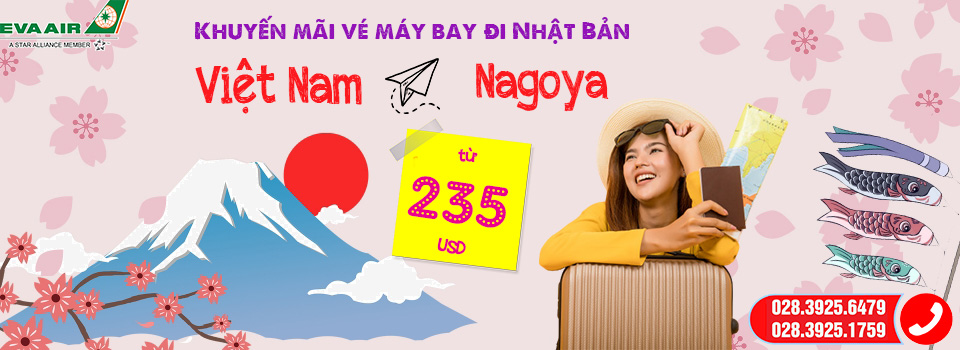 vé máy bay Đà Nẵng đi Nagoya