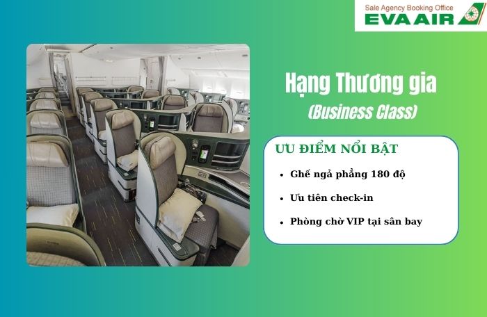 Hạng ghế Thương gia Eva Air