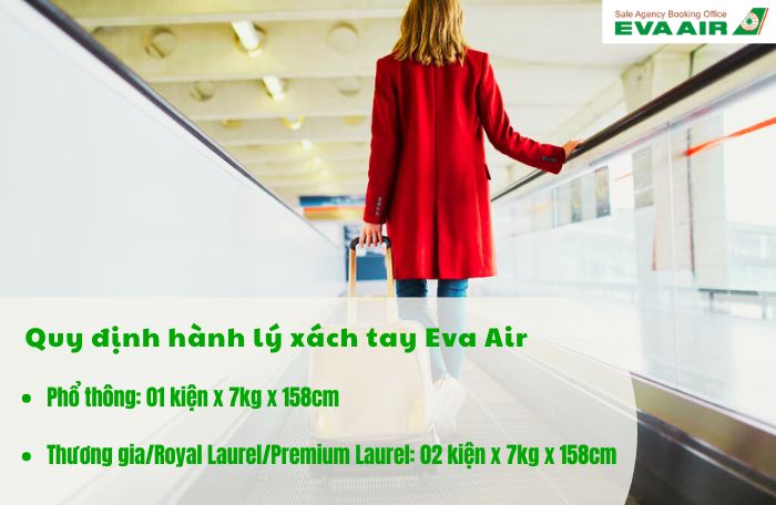 Tiêu chuẩn hành lý xách tay Eva Air