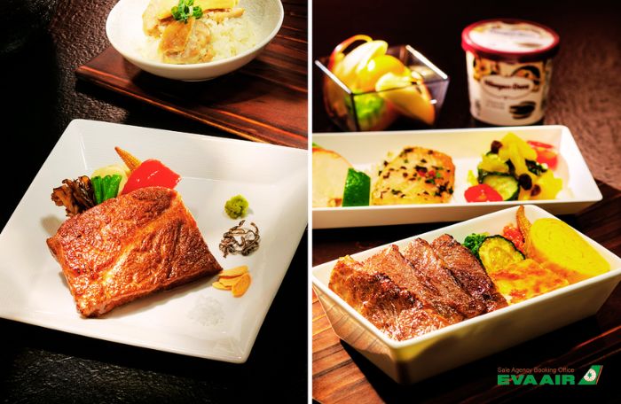 Thực đơn chuyến bay EVA Air
