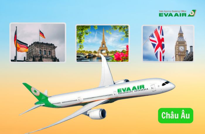 Tuyến bay EVA Air đến châu Âu