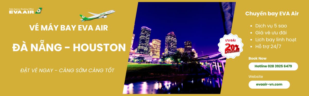 Mua vé Đà Nẵng đi Houston tiết kiệm