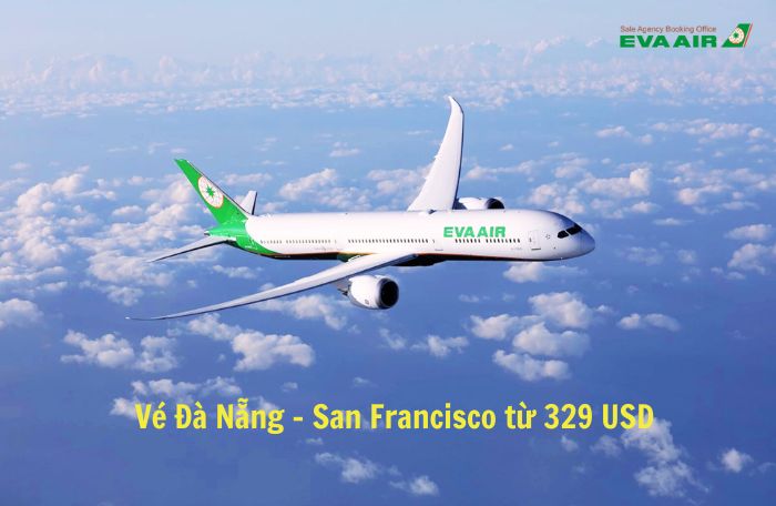 Vé Đà Nẵng đi San Francisco EVA Air