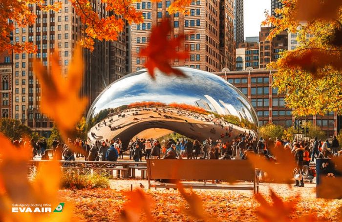 Đặt vé EVA Air đi Chicago