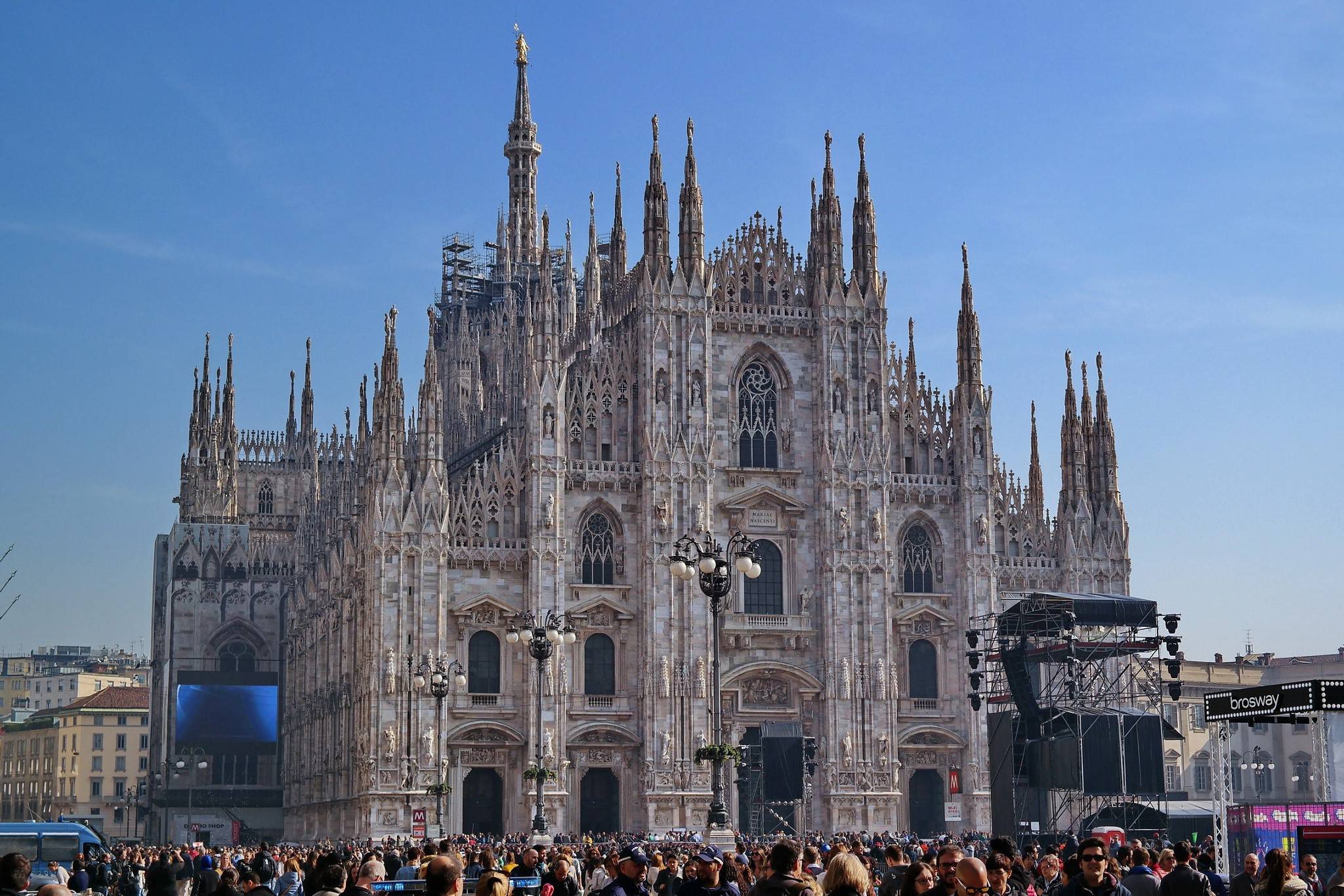 Милан Миланский собор сверху