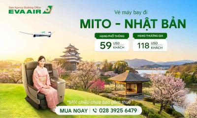 Vé máy bay đi Mito giá siêu ưu đãi - EVA Air