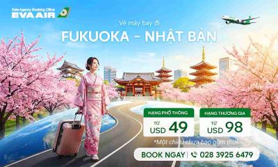 Vé máy bay giá rẻ đi Fukuoka