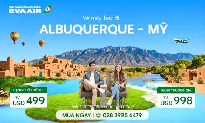 Vé máy bay EVA Air đi Albuquerque