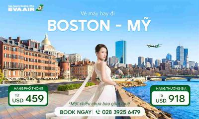 Vé máy bay EVA Air đi Boston