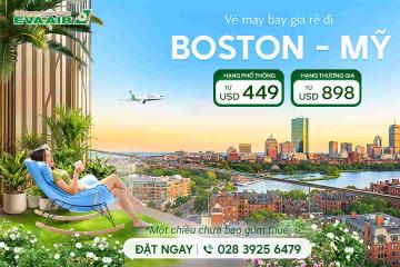 Vé máy bay EVA Air đi Boston giá rẻ