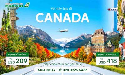 Vé máy bay đi Canada