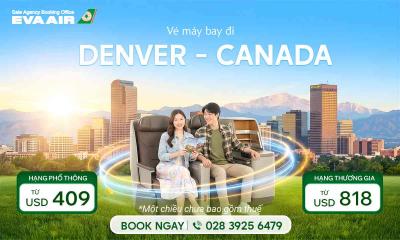 Vé máy bay EVA Air đi Denver giá rẻ