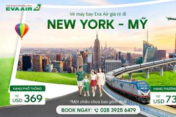 Vé máy bay EVA Air đi New York giá rẻ