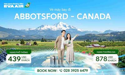 Vé máy bay EVA Air đi Abbotsford giá rẻ